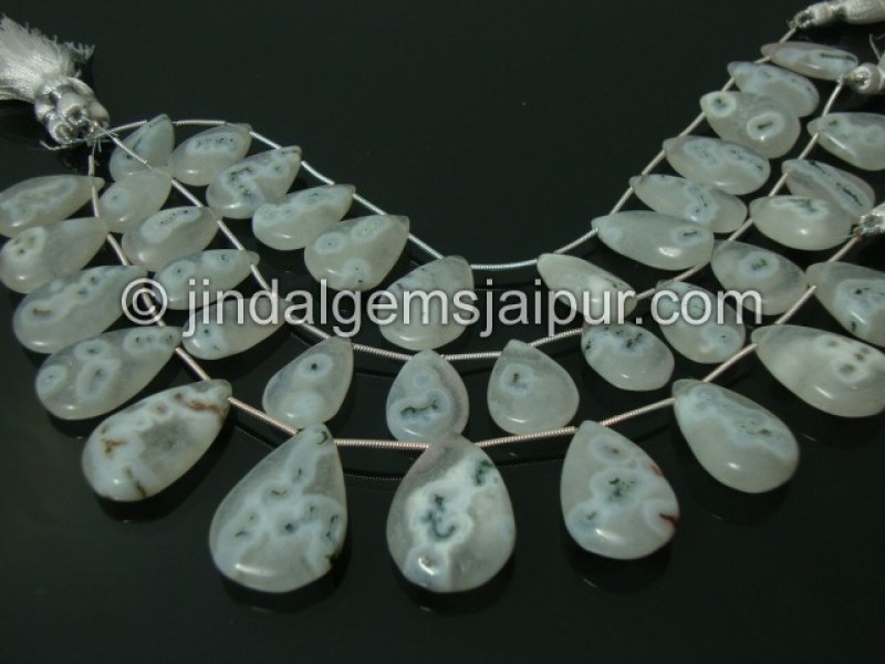 Solar Quartz Plain Pear Shape Beads